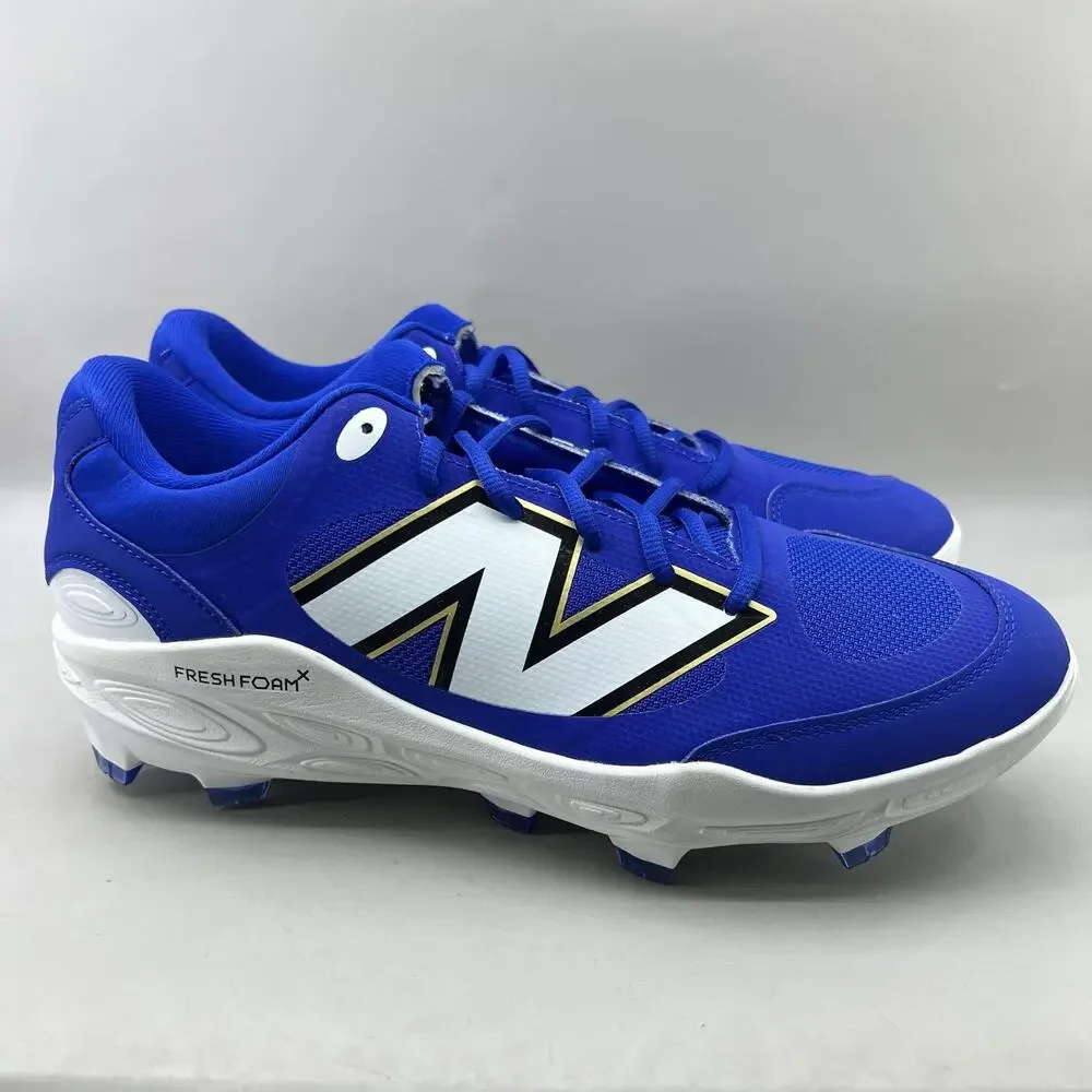 New Balance 3000v7 Molded Baseball Cleats Men Size 13 D Blue Comfort Low Shoes